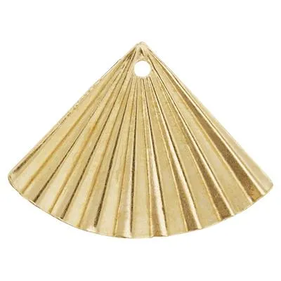 Gold-Filled Folded Fan Earring Jacket