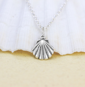 Sterling silver seashell necklace