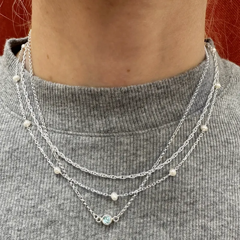 Sterling Silver 2mm Double Rope Chain Footage