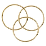 Gold-Filled Triple Fidget Ring Size 7
