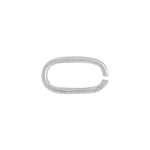 Sterling Silver Open Paperclip Oval Jump Ring