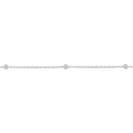 Sterling Silver 18 inch 1mm Cable Saturn Chain Necklace