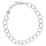 Sterling Silver Chain Charm Bracelet with Extender