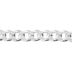 Sterling Silver Curb Chain ID Bracelet