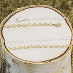 Gold-Filled 3.1mm Light Oval Cable Chain Footage