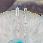 Sterling Silver Paperclip Chain Post Earrings