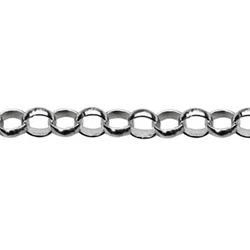 925 Sterling silver chain by the foot footage bulk DIMOND cut ROLO 2.77 x  1.8 mm