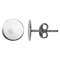 Sterling Silver Puff Pad for Earrings