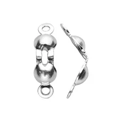  JewelrySupply Sterling Silver Filigree Pearl Clasp Sterling  Silver with .925 Stamp