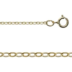 Chain - 1 mm Gold Filled Cable Chain - Adjustable to 21 inches