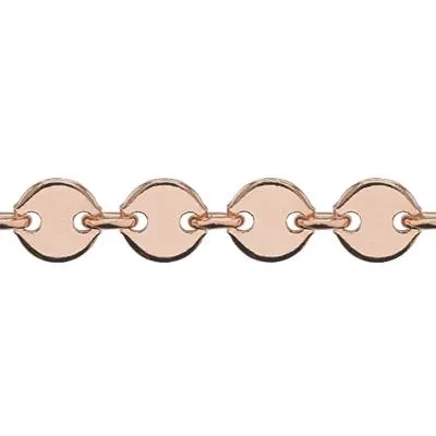 Rose Gold-Filled Sequin Chain Footage