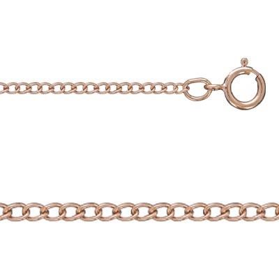 Rose Gold-Filled 18 inch 1.5mm Curb Chain