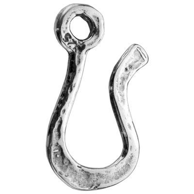 Sterling Silver Large Hammered Hook