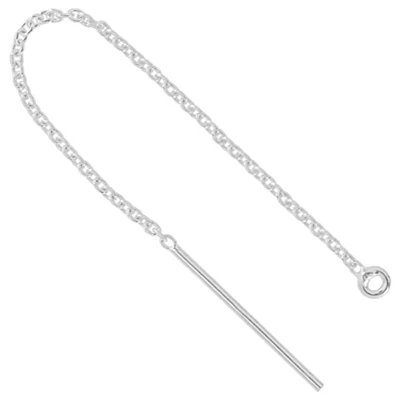 Sterling Silver Chain Ear Thread