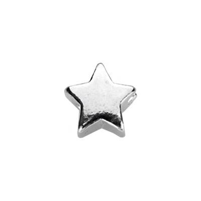 Sterling Silver Star Beads Vertical Hole