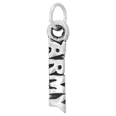 Sterling Silver Army Military Service Charm