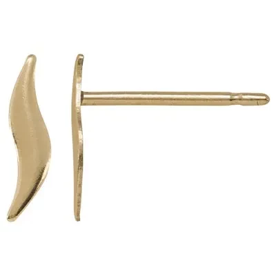 Gold-Filled Small Squiggle Post Earring