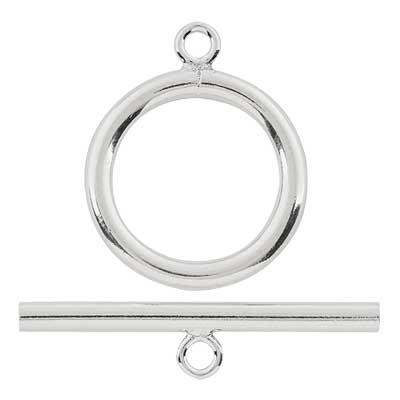 Sterling Silver Large Basic Toggle Clasp