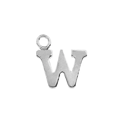 Sterling Silver Letter W Charm