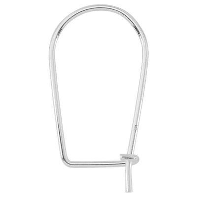 Sterling Silver Teardrop Hoops