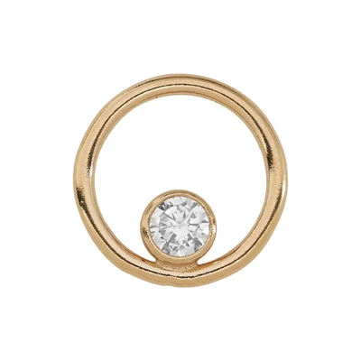 Gold-Filled Small CZ Circle Link