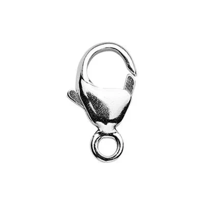 Sterling Silver 5x9 Oval Lobster Claw Clasp