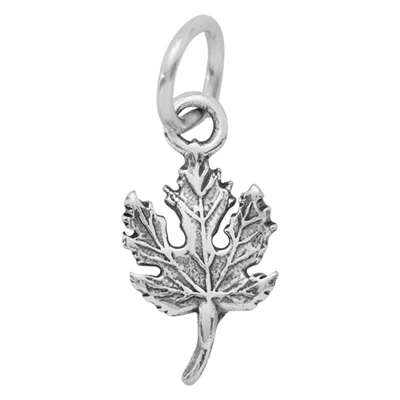 Sterling Silver Maple Leaf Charm