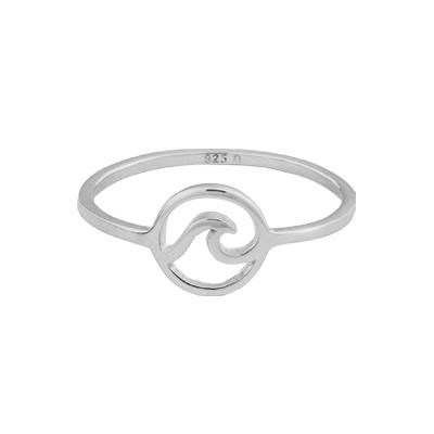 Sterling Silver Open Wave Ring Size 7