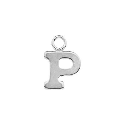 Sterling Silver Letter P Charm