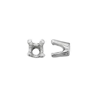 Sterling Silver 3mm Cast Prong Setting Head