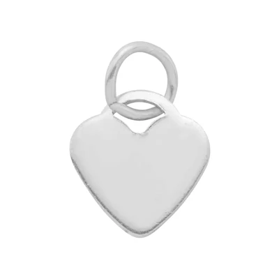Sterling Silver 10mm Heart Lock Blank