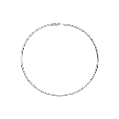 Sterling Silver 22mm Wire Beading Hoop Earrings