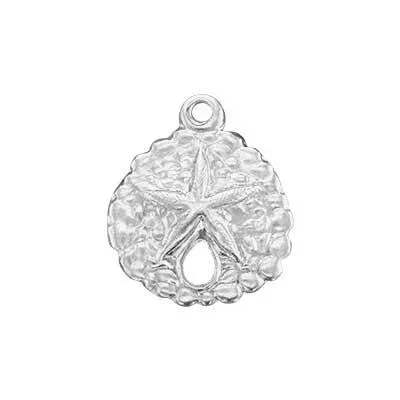 Sterling Silver Small Sand Dollar Charm