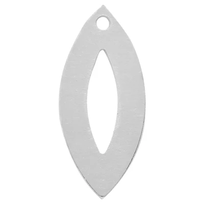Sterling Silver Contemporary Marquise Drop
