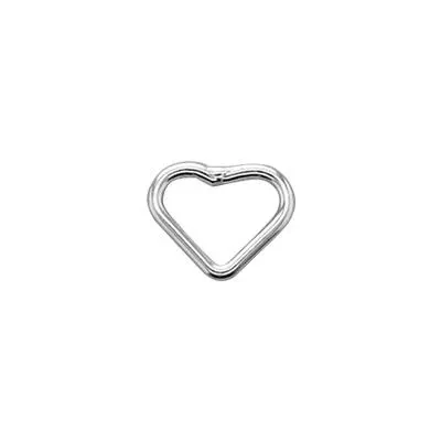 Sterling Silver 6mm Wire Heart Link