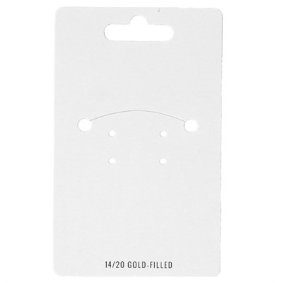 Gold-Filled Jewelry Card Hang Tags