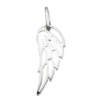 Sterling Silver Wing Outline Charm