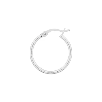 Sterling Silver 18mm Hinged Hoop Earrings