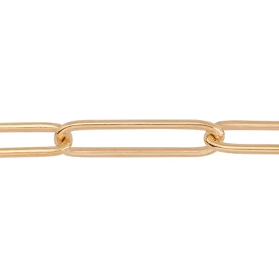 Gold-filled Italy Paperclip Chain Footage