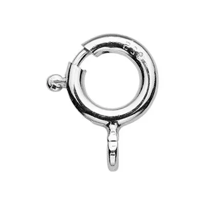 Sterling Silver 8mm Spring Ring Clasp