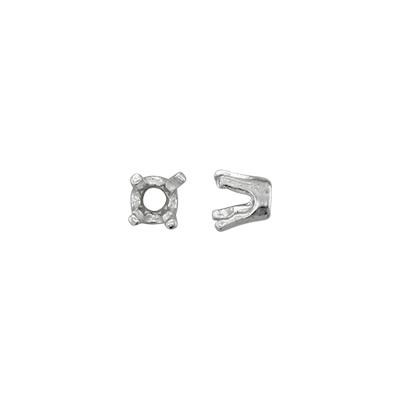 Sterling Silver 2mm Cast Prong Setting Head