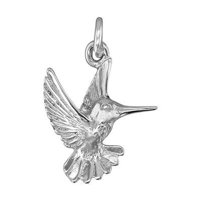Sterling Silver Cast Hummingbird Charm