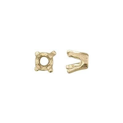 14Kt Gold 2mm Charm Prong Setting