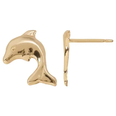 Gold-Filled Dolphin Post Earring