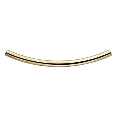 Gold-Filled 1.5x25 Curved Tube Bead