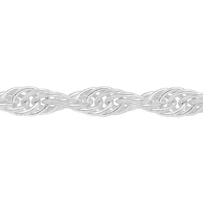 Sterling Silver 3mm French Rope Chain Footage