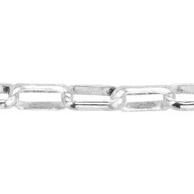 Sterling Silver 1.3mm Drawn Open Box Link Chain Footage