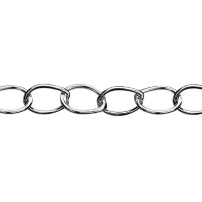Sterling Silver 2.7mm Oval Link Chain Footage