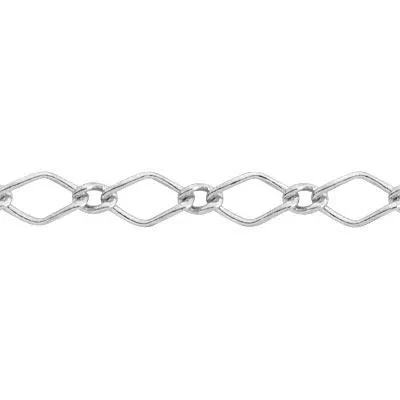 Sterling Silver 2.4mm Long and Short Chain Footage