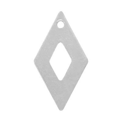 Sterling Silver Contemporary Diamond Drop